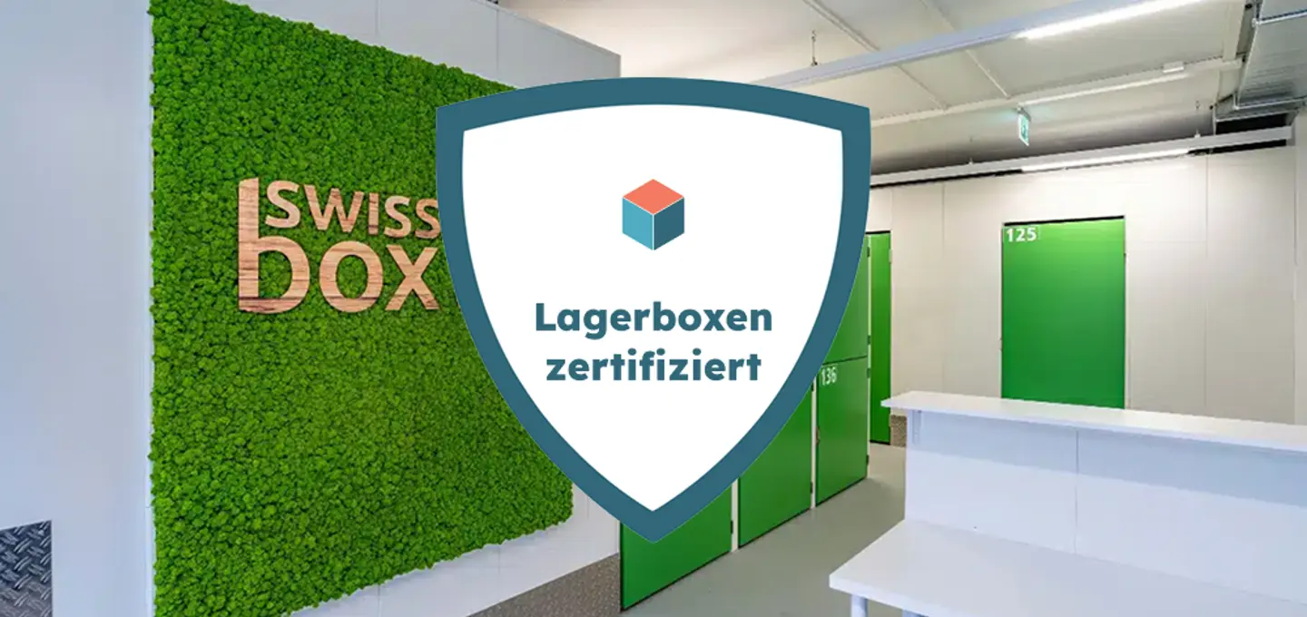 Qualitätsgeprüfte Lagerräume: swissbox+ erhält storabble Zertifikat