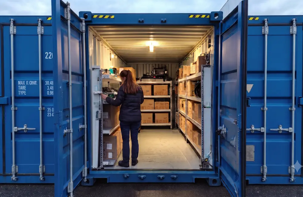 Lagerraum mieten Zweitbox - Lagercontainer mit oder ohne Regal