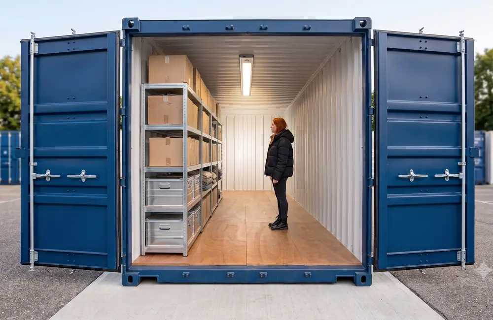 Lagerraum mieten Zweitbox - Lagercontainer mit oder ohne Regal